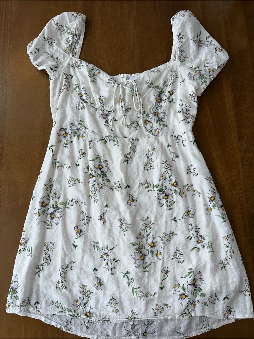White Floral Square-Neck Sundress - Oh Polly